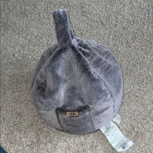 UGG Gray Faux Fur tablet pillow